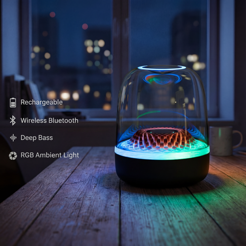Aura Compact Room-Filling Bluetooth Speaker