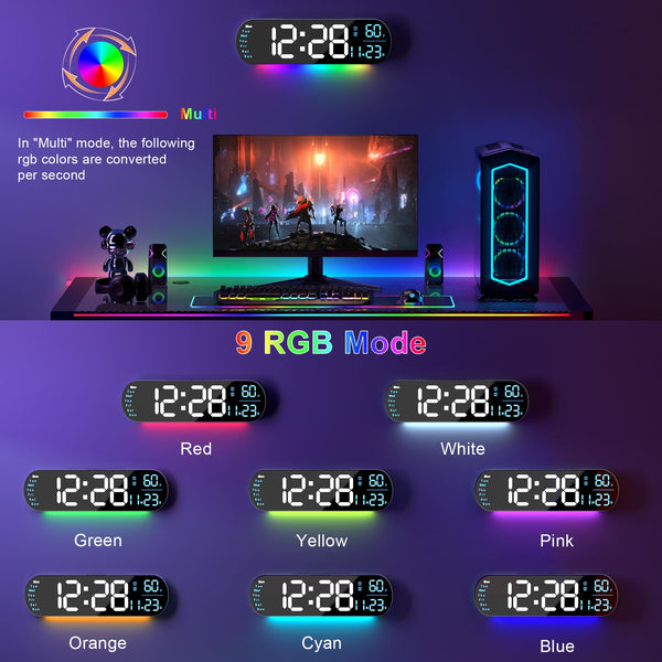 TimeMate Pro LED Wall Clock